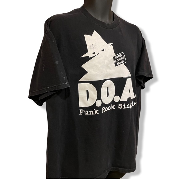 Rare 2007 D.O.A Records T-Shirt - Picture 3 of 4